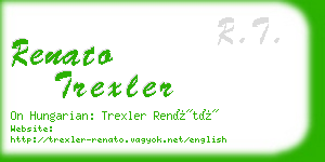 renato trexler business card